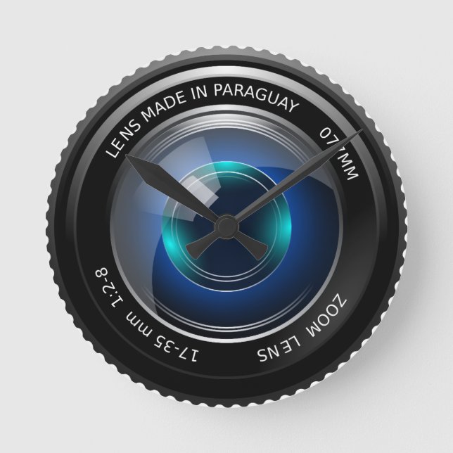 Kameravbildningsrund väggklocka (Framsida)