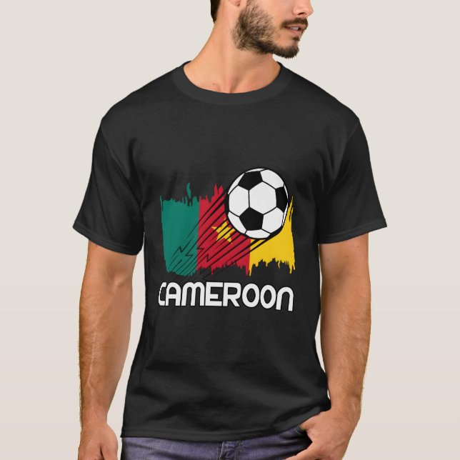 Kameroon Soccer Fläkt T Shirt (Framsida)