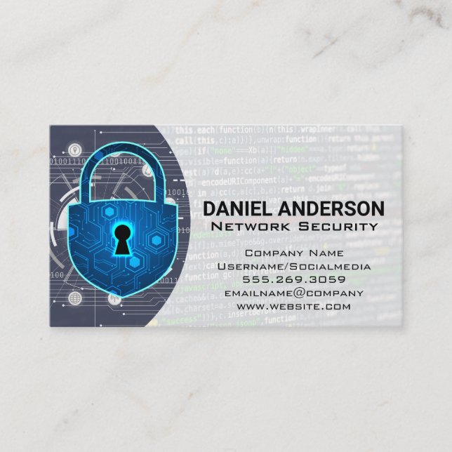 Kameror Logo | Cybersäkerhetssköld Visitkort (Framsida)
