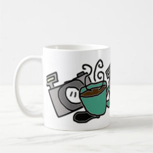 Kameror och kaffe kaffemugg