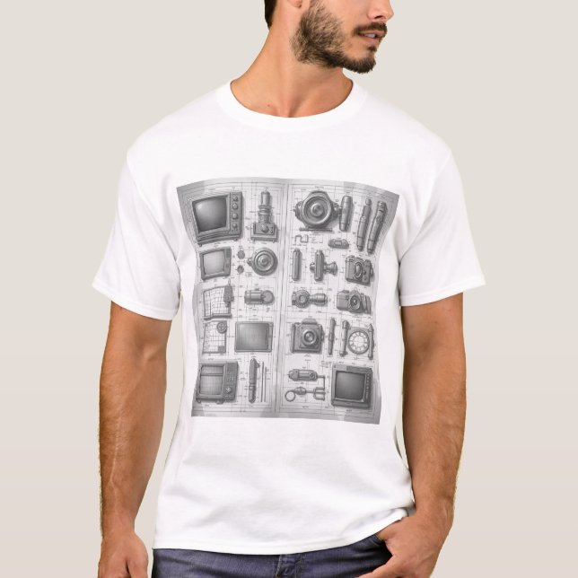 Kameror T Shirt (Framsida)