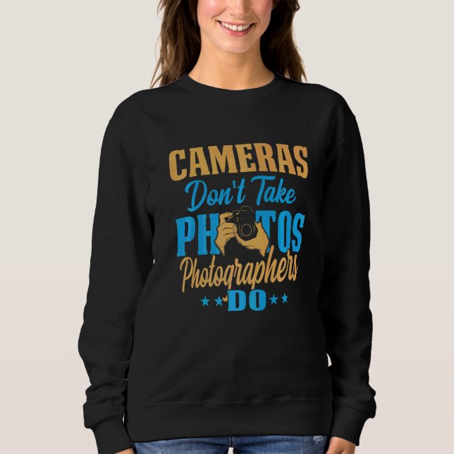 Kameror Ta inte fotofotografering T Shirt (Framsida)