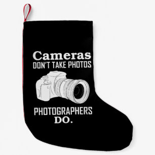 Kameror ta inte fotografier fotografi liten julstrumpa