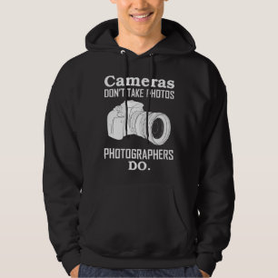 Kameror tar inte fotografier fotografi hoodie