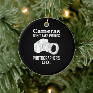 Kameror tar inte fotografier fotografi julgransprydnad keramik