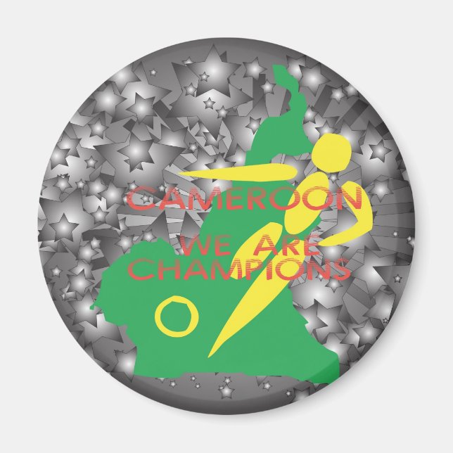 Kamerun 2010 magnet (Framsidan)