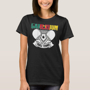 Kamerun Bord Tennis Support Kamerun Ping P T Shirt