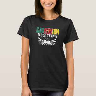 Kamerun Bord Tennis Support Kamerun Ping P T Shirt