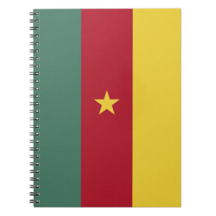 Kamerun flagga anteckningsbok