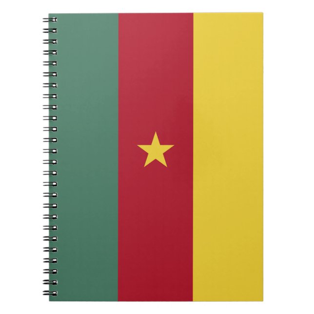 Kamerun flagga anteckningsbok (Framsidan)