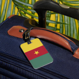 Kamerun flagga bagagebricka