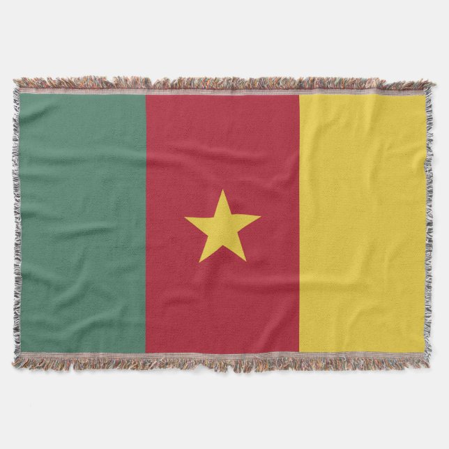Kamerun flagga filt (Framsidan)