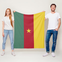 Kamerun flagga fleecefilt