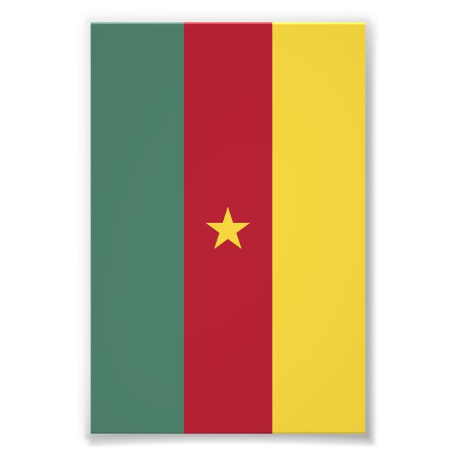Kamerun flagga fototryck (Framsidan)