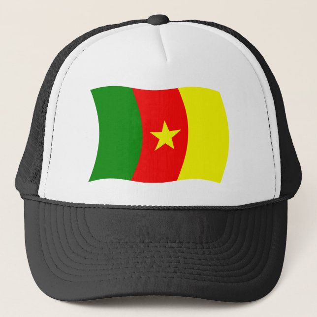 Kamerun Flagga Hat Keps (Framsida)