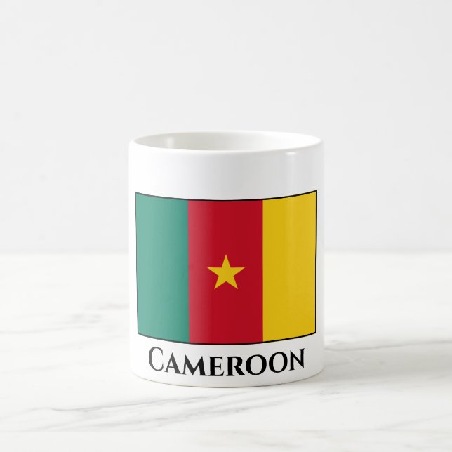 Kamerun Flagga Kaffemugg (Center)