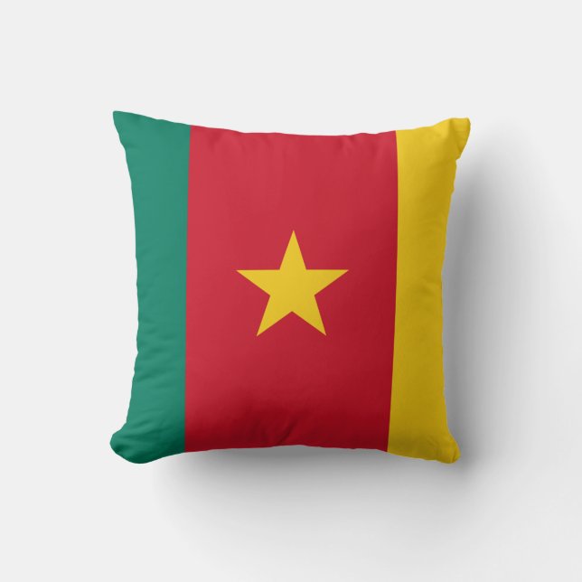 Kamerun Flagga Kudde (Framsida)