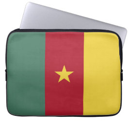Kamerun flagga laptop fodral