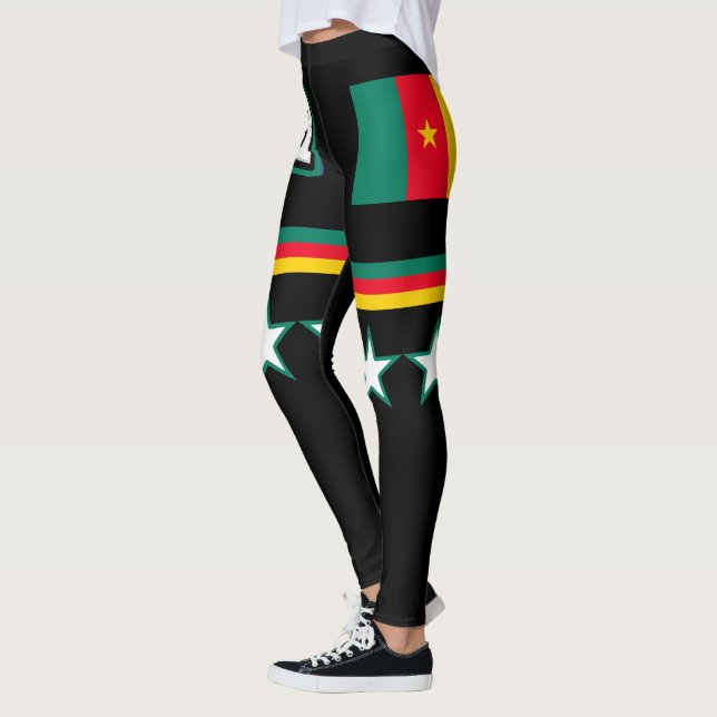 Kamerun Flagga Leggings (Vänster)