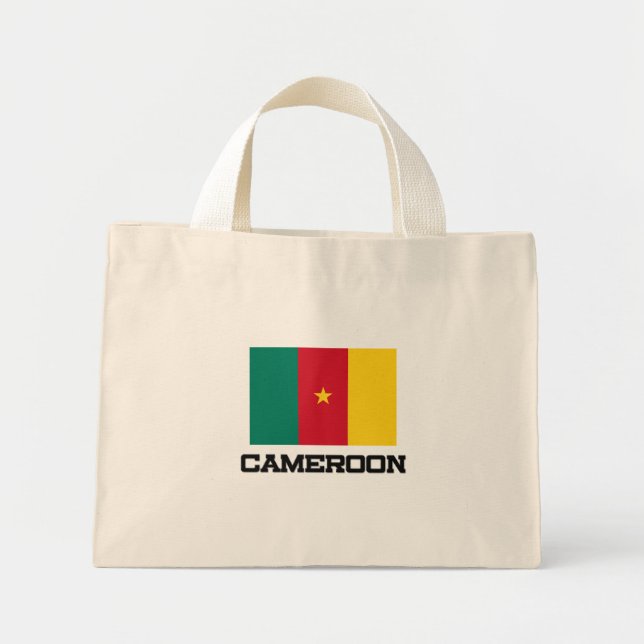 Kamerun-Flagga Mini Tygkasse (Framsidan)