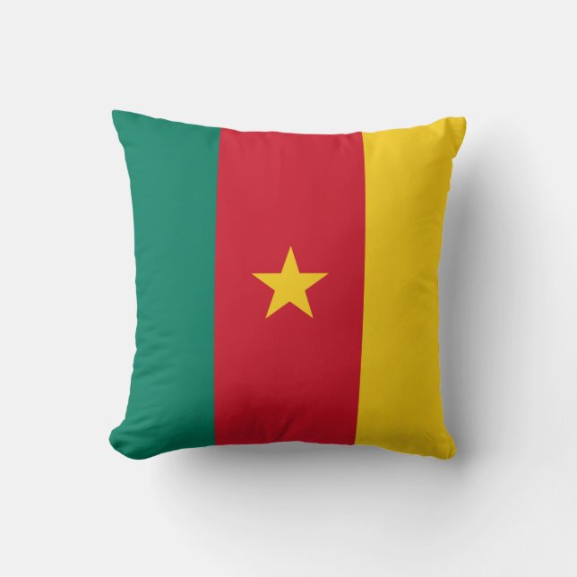 Kamerun Flagga MoJo Pillow Kudde (Framsida)
