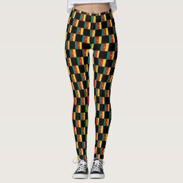 Kamerun Flagga Mönster Leggings