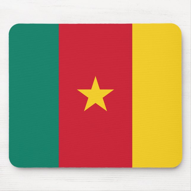 Kamerun Flagga Musmatta (Framsidan)
