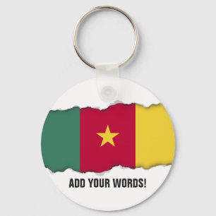 Kamerun-Flagga Nyckelring