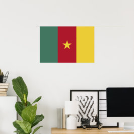 Kamerun flagga poster