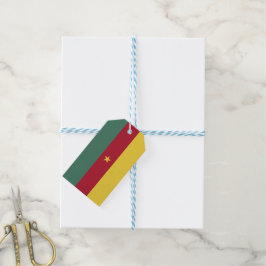 Kamerun flagga presentetikett