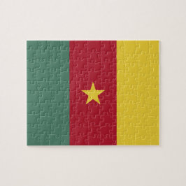 Kamerun flagga pussel