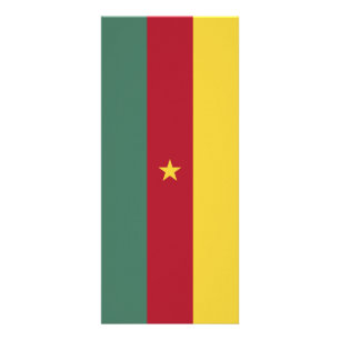 Kamerun flagga reklamkort