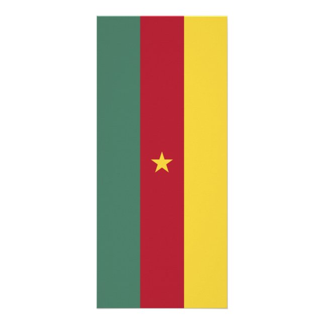 Kamerun flagga reklamkort (Framsidan)