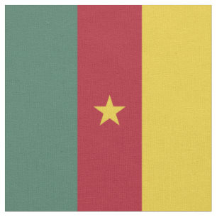 Kamerun flagga tyg