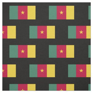 Kamerun-Flagga Tyg