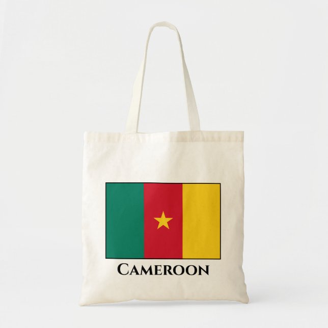 Kamerun Flagga Tygkasse (Framsidan)