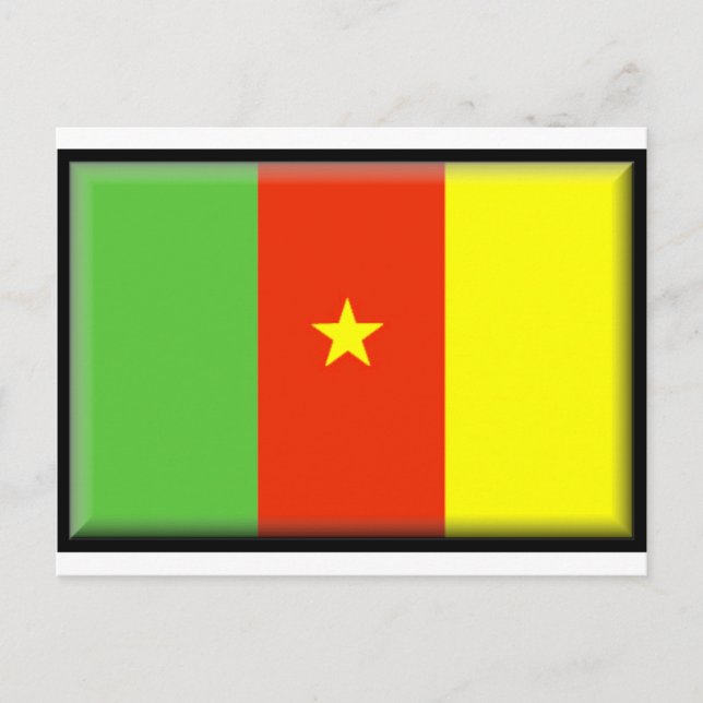Kamerun Flagga Vykort (Framsida)