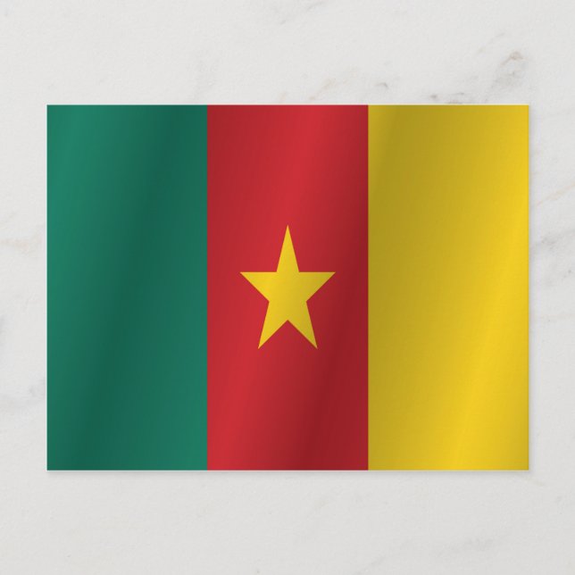 Kamerun flagga vykort (Framsida)