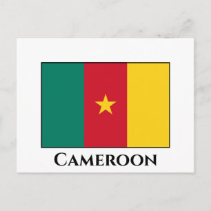 Kamerun Flagga Vykort