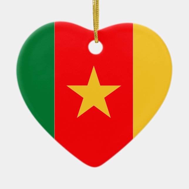 Kamerun Julgransprydnad Keramik (Framsidan)