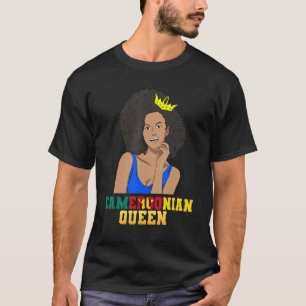 Kamerun Kameroniska Flagga Proud Princess Queen Me T Shirt