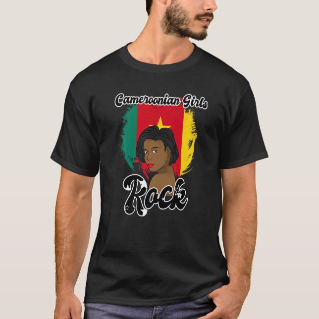 Kamerun Kameroniska prinsessan Queen Melanin T Shirt (Framsida)