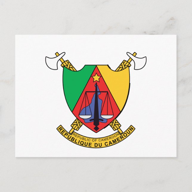 Kamerun Kamerun Jackar av Arm Vykort (Framsida)