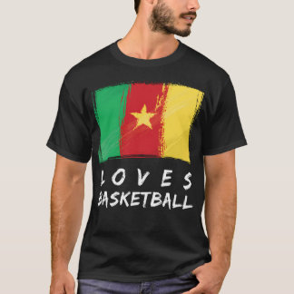 Kamerun Kärlek Basketball T Shirt