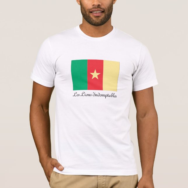 Kamerun "Les Lejon Indompables" T-shirt (Framsida)
