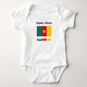 Kamerun och Kamerun-Flagga med ditt namn T Shirt
