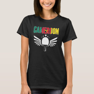Kamerun Ping Pong Kamerunsk Bordtennis Supporter T Shirt