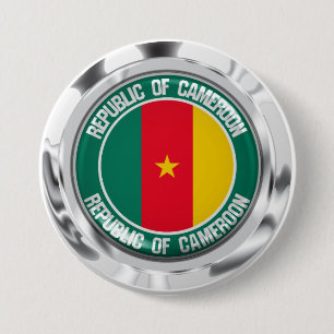 Kamerun Round Emblem Knapp