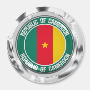 Kamerun Round Emblem Magnet