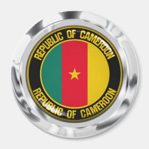 Kamerun Round Emblem Magnet